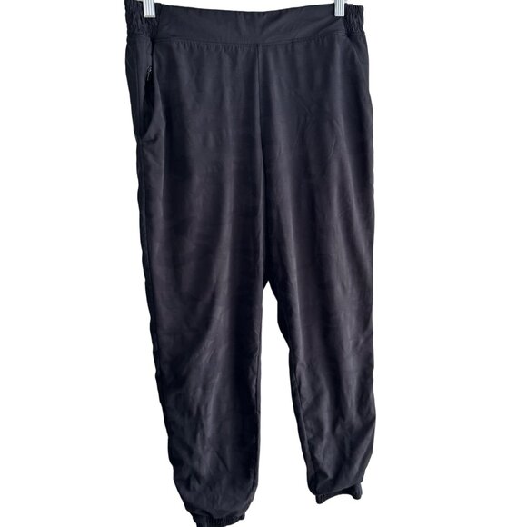 ATHLETA Brooklyn Lined Joggers Size Women’s 14 Camouflage Camo Black Athleisure - Picture 1 of 13